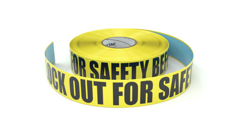 Caution: Lock Out For Safety Before You Start - Inline Printed Floor Marking Tape