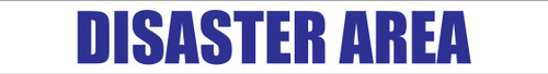 Disaster Area - Inline Printed Floor Marking Tape