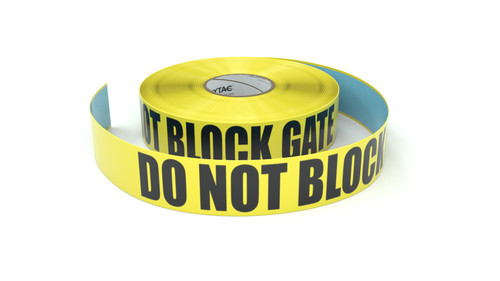 Do Not Block Gate - Inline Printed Floor Marking Tape