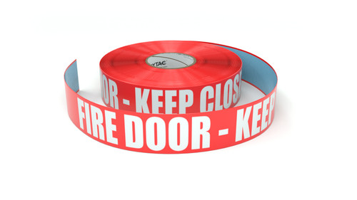 Fire Door - Keep Closed - Inline Printed Floor Marking Tape