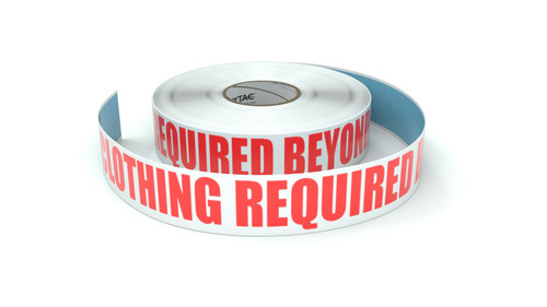 Hi-Vis Clothing Required Beyond This Point - Inline Printed Floor Marking Tape