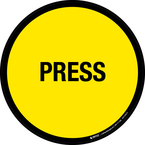 Press Floor Sign