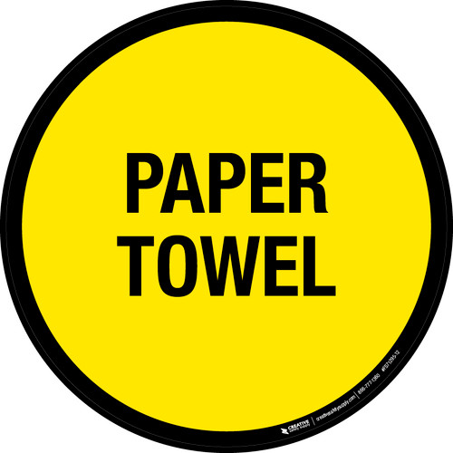 Paper Towel Floor Sign