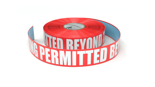 Smoking Permitted Beyond This Point - Inline Printed Floor Marking Tape