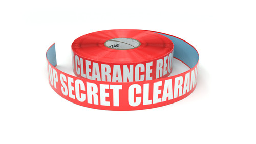 Top Secret Clearance Required - Inline Printed Floor Marking Tape