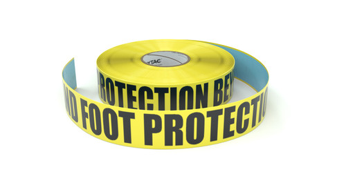 Wear Eye and Foot Protection Beyond This Point - Inline Printed Floor Marking Tape