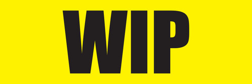 WIP - Work In Progress - Inline Printed Floor Marking Tape