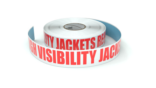 High Visibility Jackets Required - Inline Printed Floor Marking Tape