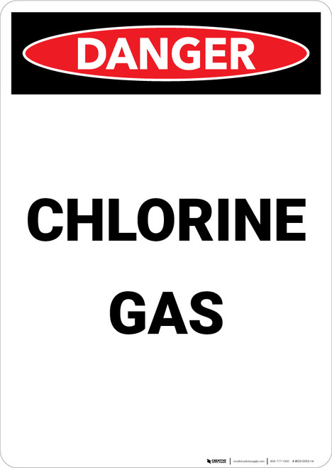 Chlorine Gas - Portrait Wall Sign