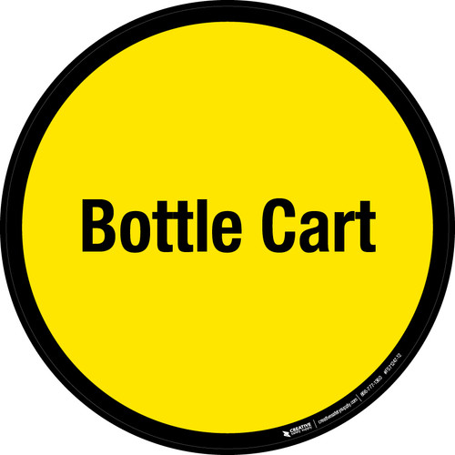 Bottle Cart Floor Sign