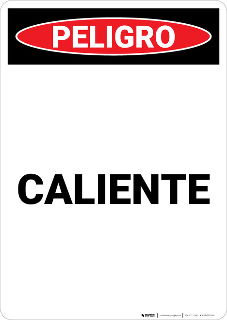 Hot Spanish - Portrait Wall Sign