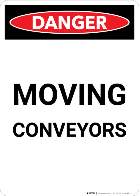 Moving Conveyors - Portrait Wall Sign