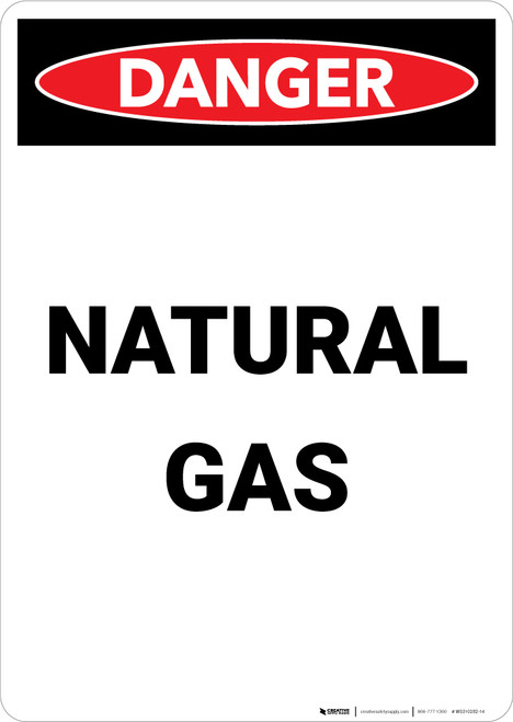 Natural Gas - Portrait Wall Sign