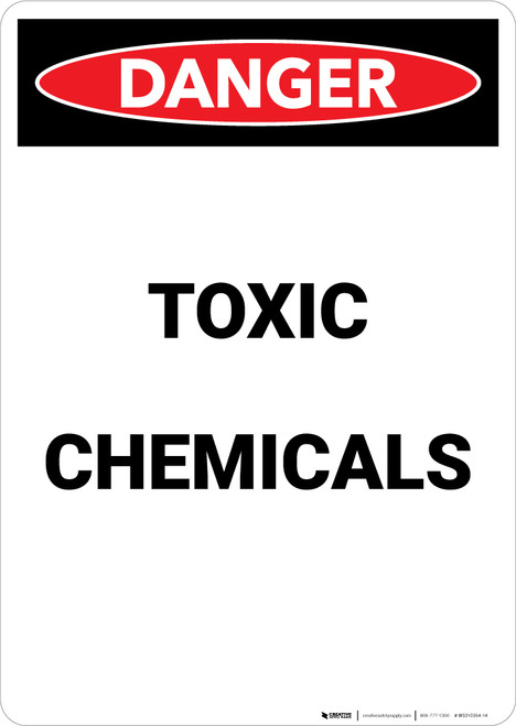 Toxic Chemicals - Portrait Wall Sign