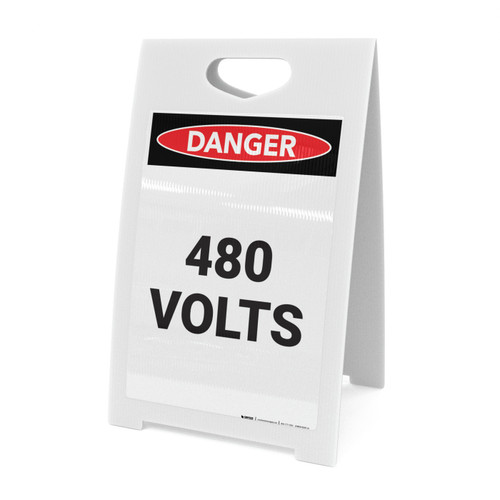 480 Volts - A-Frame Sign