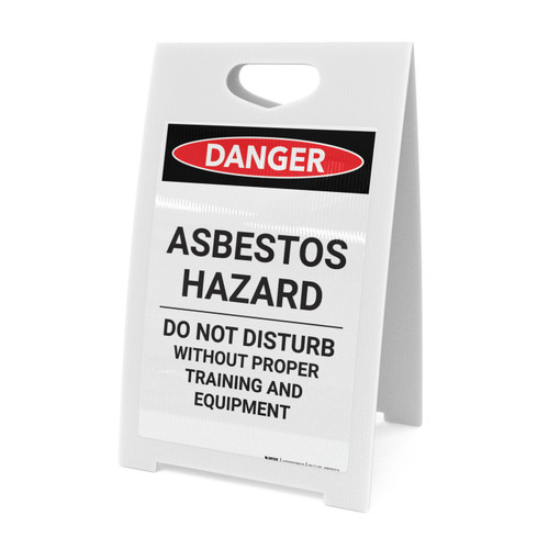 Asbestos Hazard Do Not Disturb - A-Frame Sign