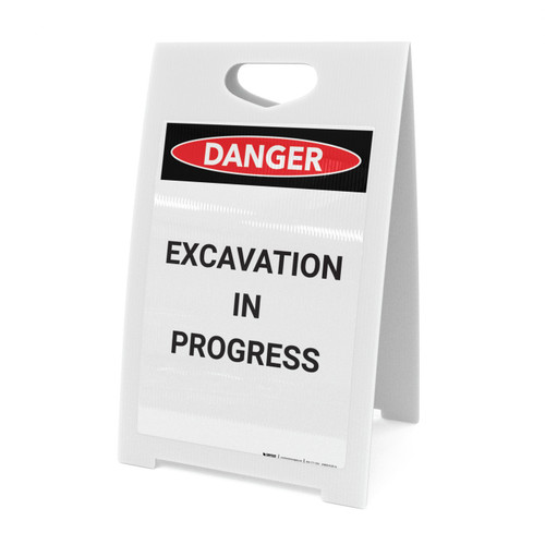 Excavation in Process - A-Frame Sign