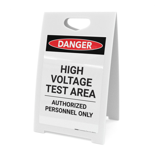 High Voltage Test Area - A-Frame Sign