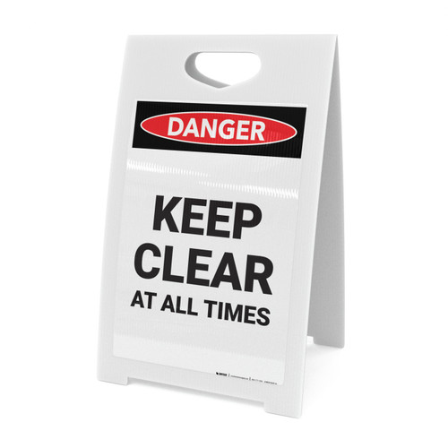 Keep Clear At All Times - A-Frame Sign