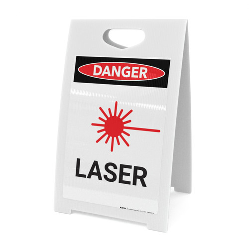 Laser with Graphic - A-Frame Sign