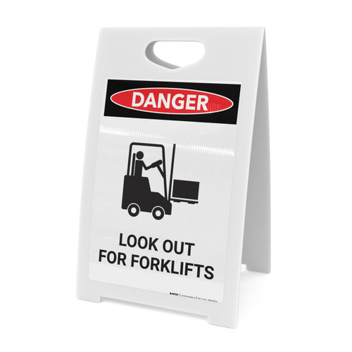 Look Out For Forklifts with Icon - A-Frame Sign