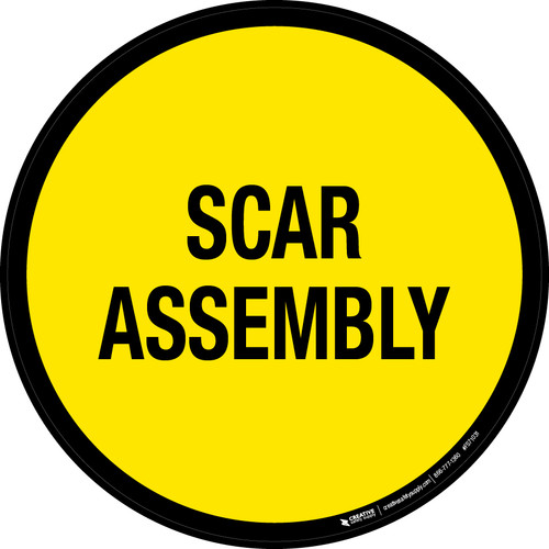 Scar Assembly Floor Sign