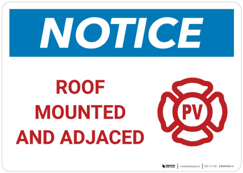 Notice: Roof Mounted and Adjaced - PV Landscape