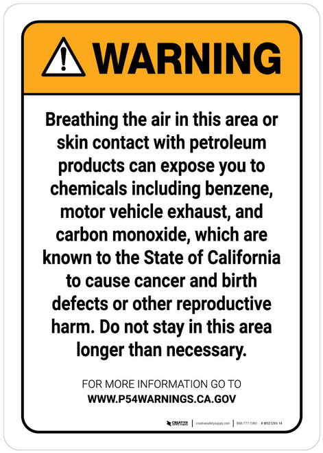 Warning: Prop 65 - Service Station
