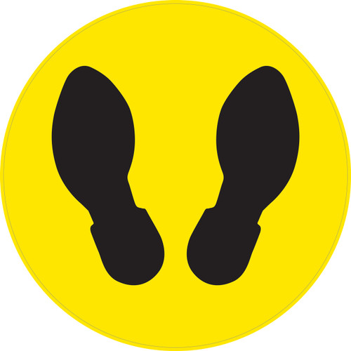 Foot Prints (Circle) - Floor Sign