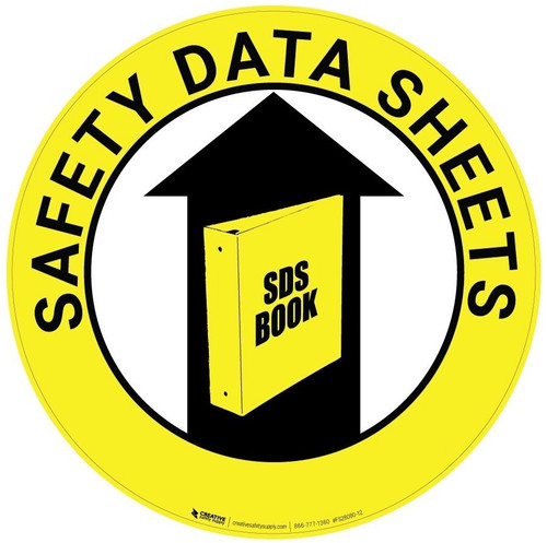 Safety Data Sheets (Yellow) - Floor Sign