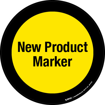 New Product Marker Floor Sign