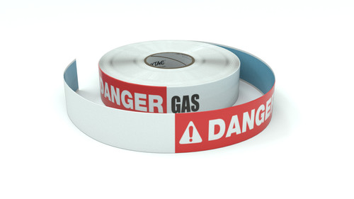 Danger: Gas - Inline Printed Floor Marking Tape