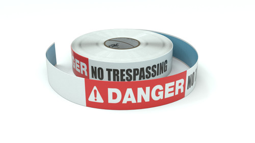 Danger: No Trespassing - Inline Printed Floor Marking Tape