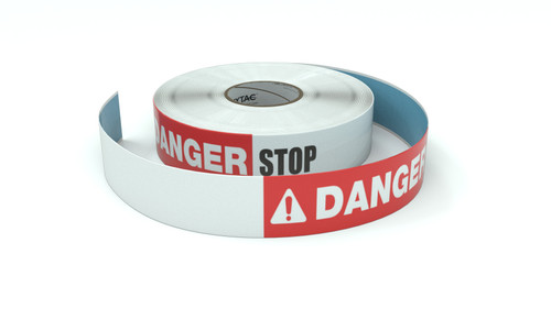 Danger: STOP - Inline Printed Floor Marking Tape
