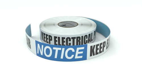 Notice: Keep Electrical Panel Clear - Inline Printed Floor Marking Tape