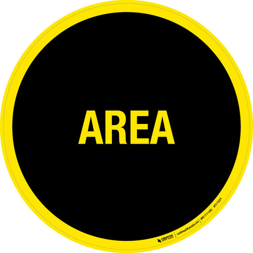 Area Floor Sign