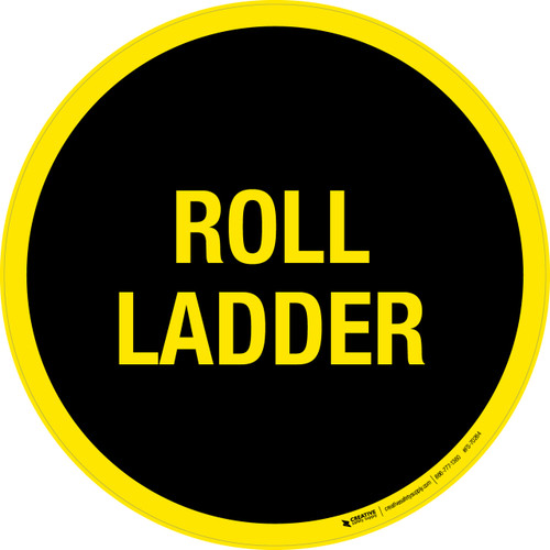 Roll Ladder Floor Sign