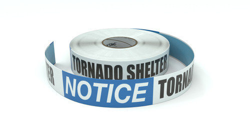 Notice: Tornado Shelter - Inline Printed Floor Marking Tape