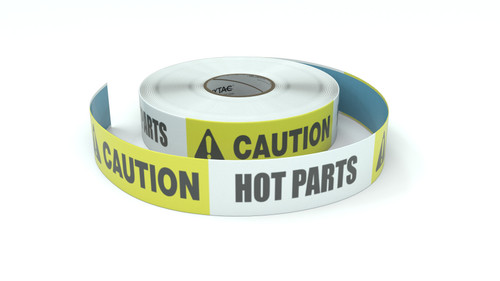 Caution: Hot Parts - Inline Printed Floor Marking Tape
