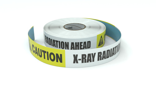 Caution: X-Ray Radiation Ahead - Inline Printed Floor Marking Tape