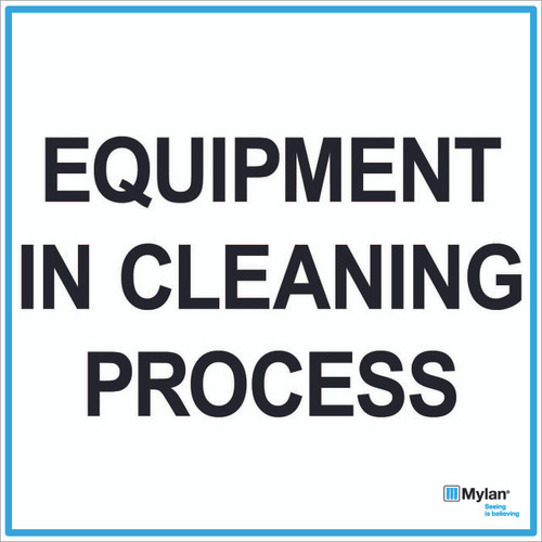Wall Sign: (Mylan Logo) Equipment In Cleaning Process 20"x20" (Mounted on 3mm PVC)