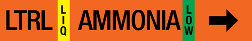 Ammonia Label - Low Temperature Recirculated Liquid