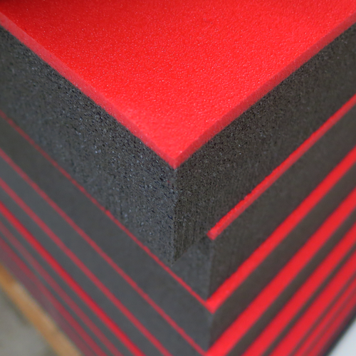 5S Tool Box Shadow Foam Organizers (2 Color) Custom Size (18 x 36, Black  Top/Red Bottom)