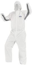 KleenGuard A30 - Coverall with hood, stretch panels, elastic wrists and ankles
