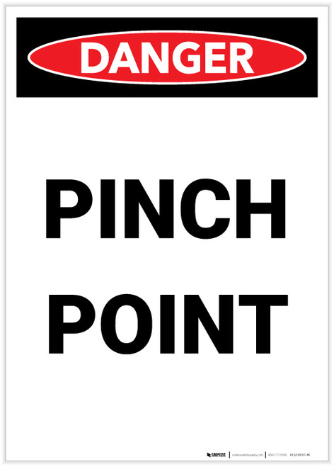 Danger: Pinch Point Portrait - Label