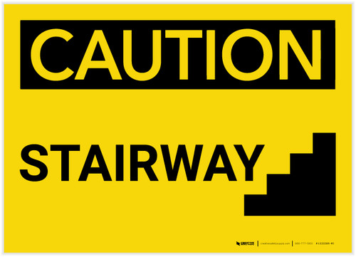 Caution: Stairway - Label