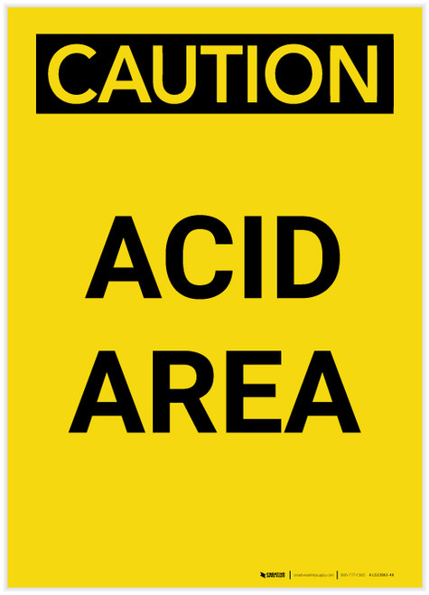 Caution: Acid Area Portrait - Label