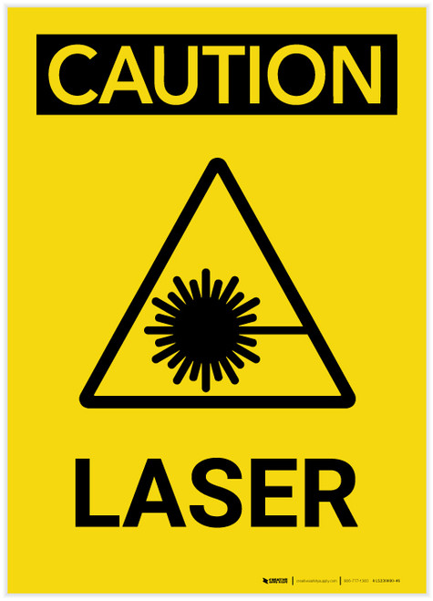 Caution: Laser Portrait - Label