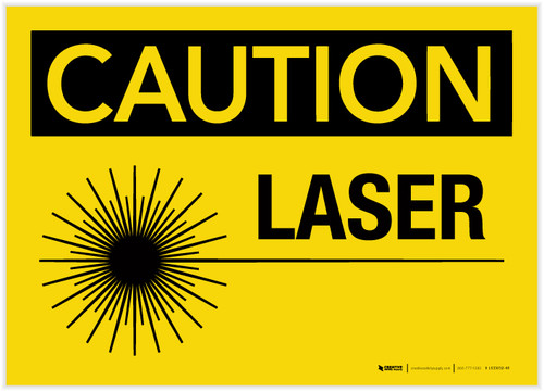 Caution: Laser - Label