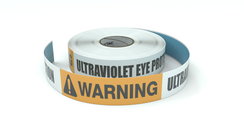 Warning: Ultraviolet Eye Protection - Inline Printed Floor Marking Tape